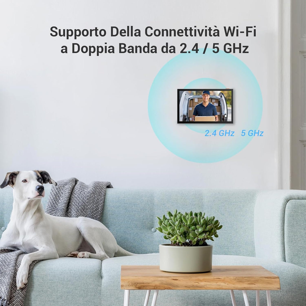 EZVIZ HP7 2K Citofono Bifamiliare, 2 Schermi, WiFi, 7'' Touch Screen a Colori