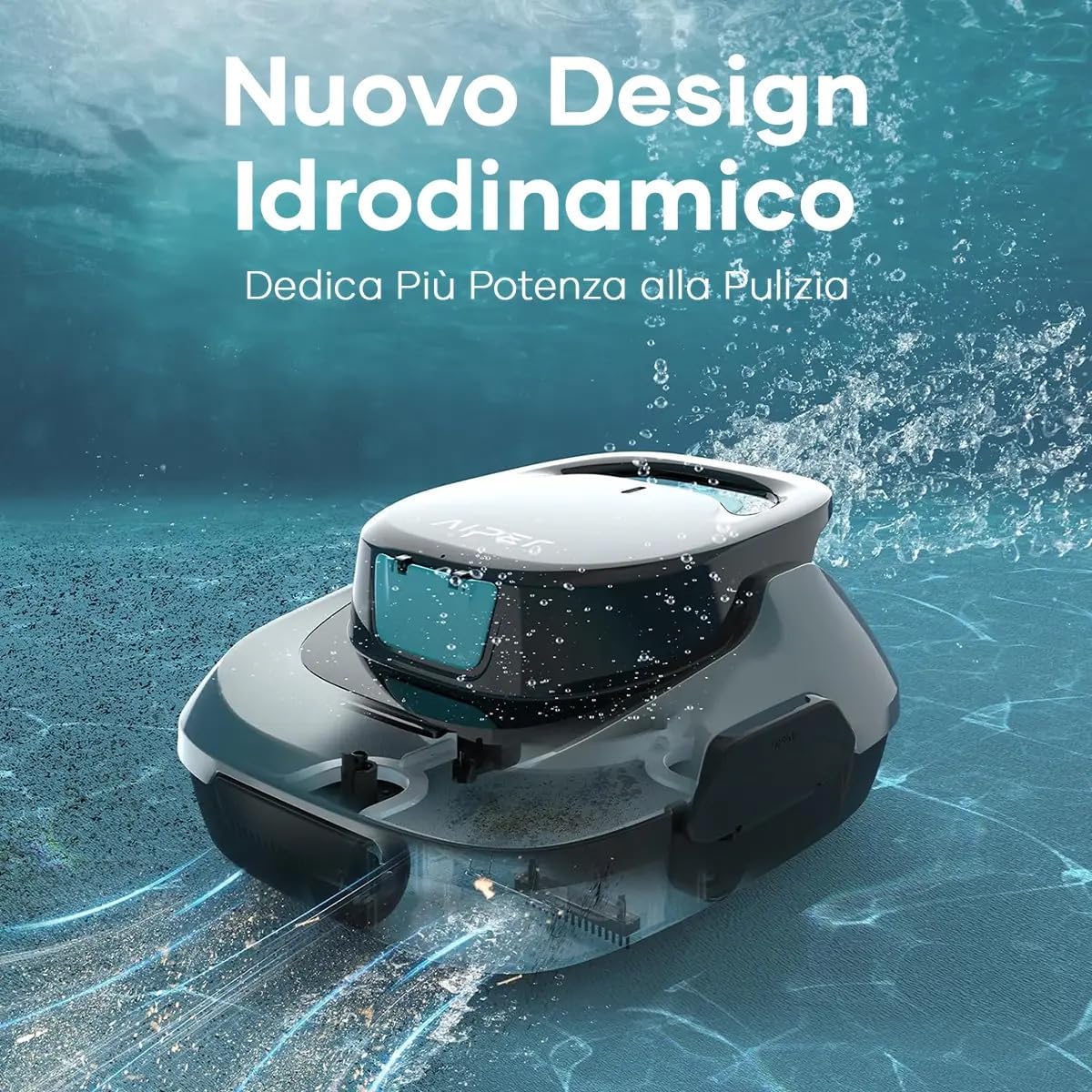 AIPER Scuba SE, Robot per piscina senza fili, Batteria a doppia azionamento