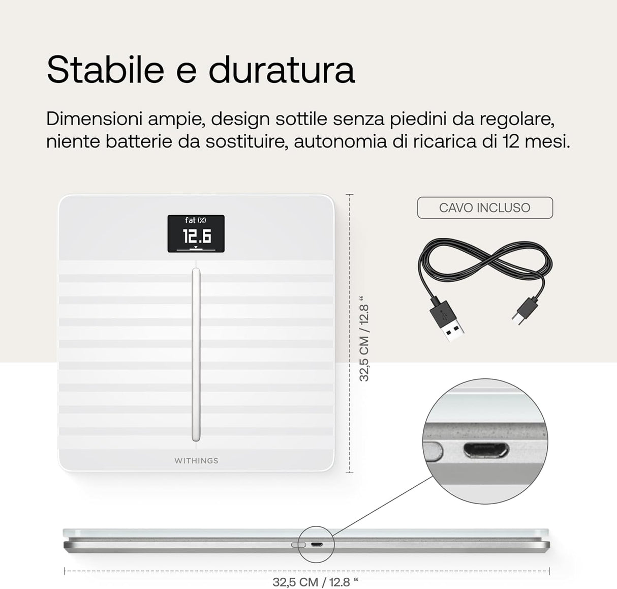 Withings Body Cardio Bilancia Wi-Fi Smart - Salute Cardiaca & Composizione
