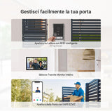 EZVIZ HP7 2K Citofono Bifamiliare, 2 Schermi, WiFi, 7'' Touch Screen a Colori