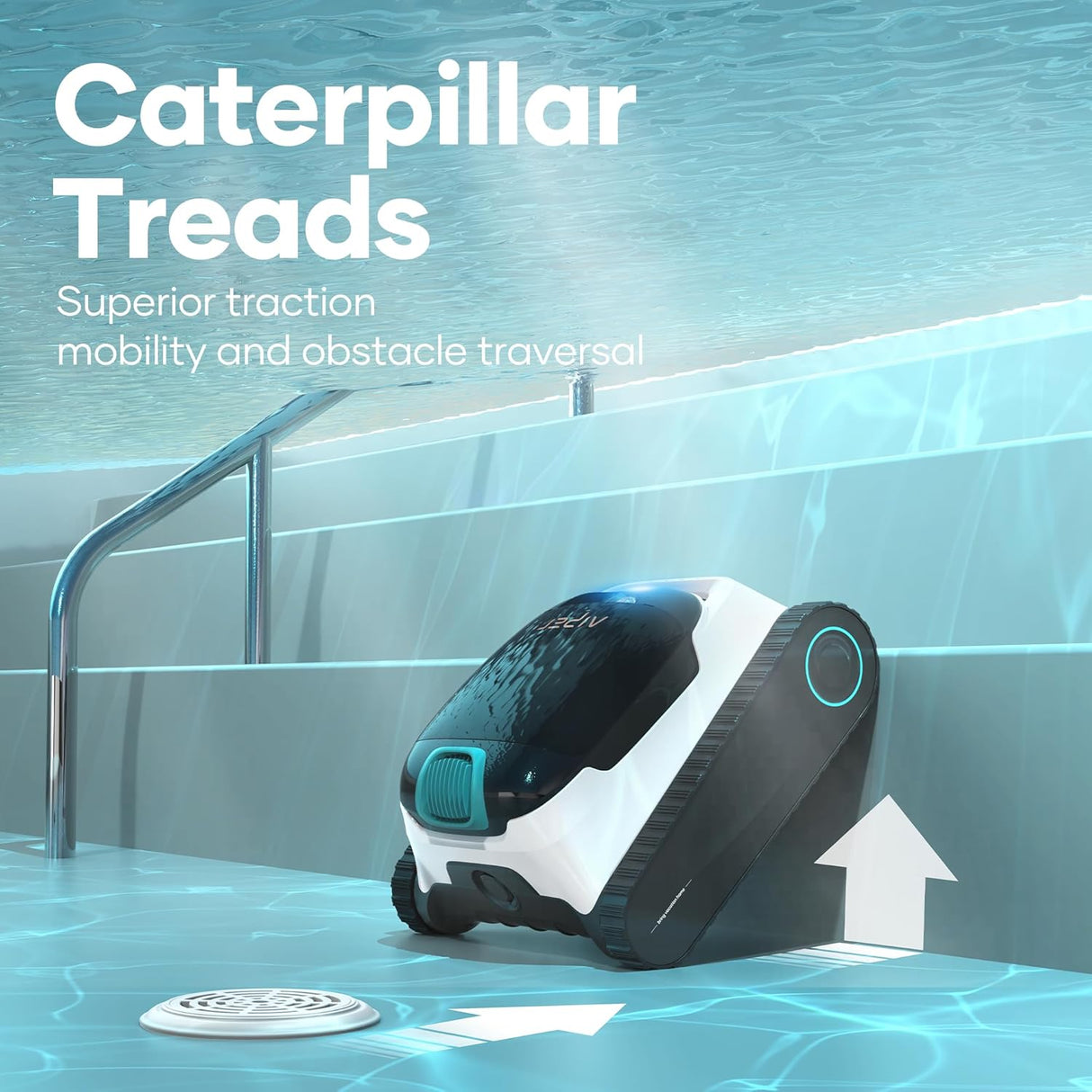 Aiper Scuba N1, Robot pulisci piscina senza fili, Autonomia di 180 minuti