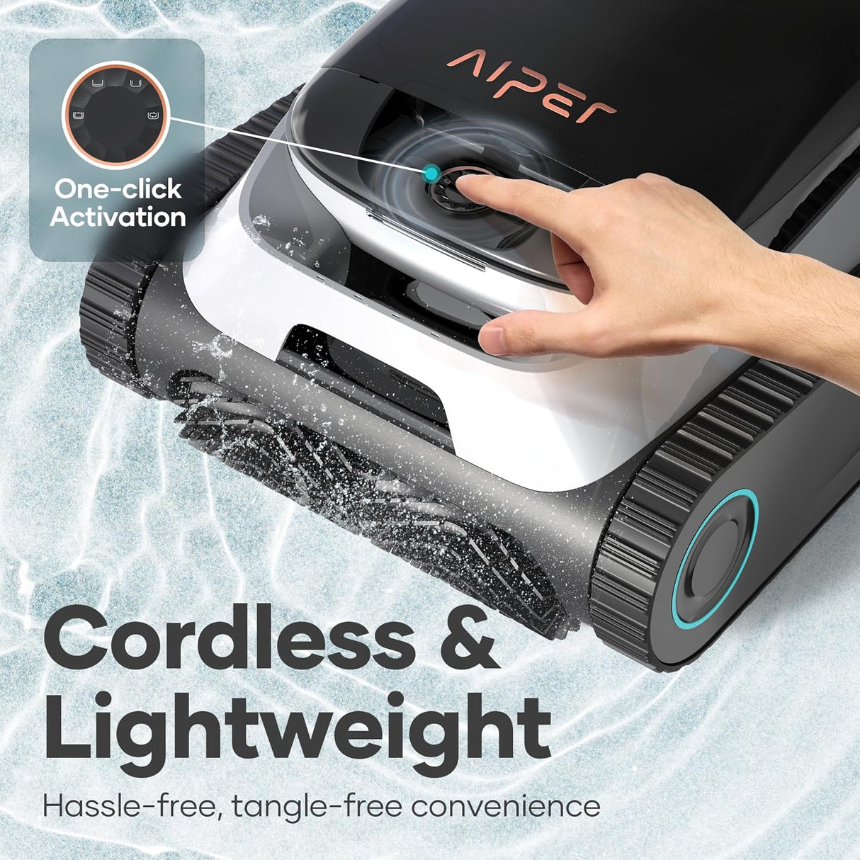 Aiper Scuba N1, Robot pulisci piscina senza fili, Autonomia di 180 minuti