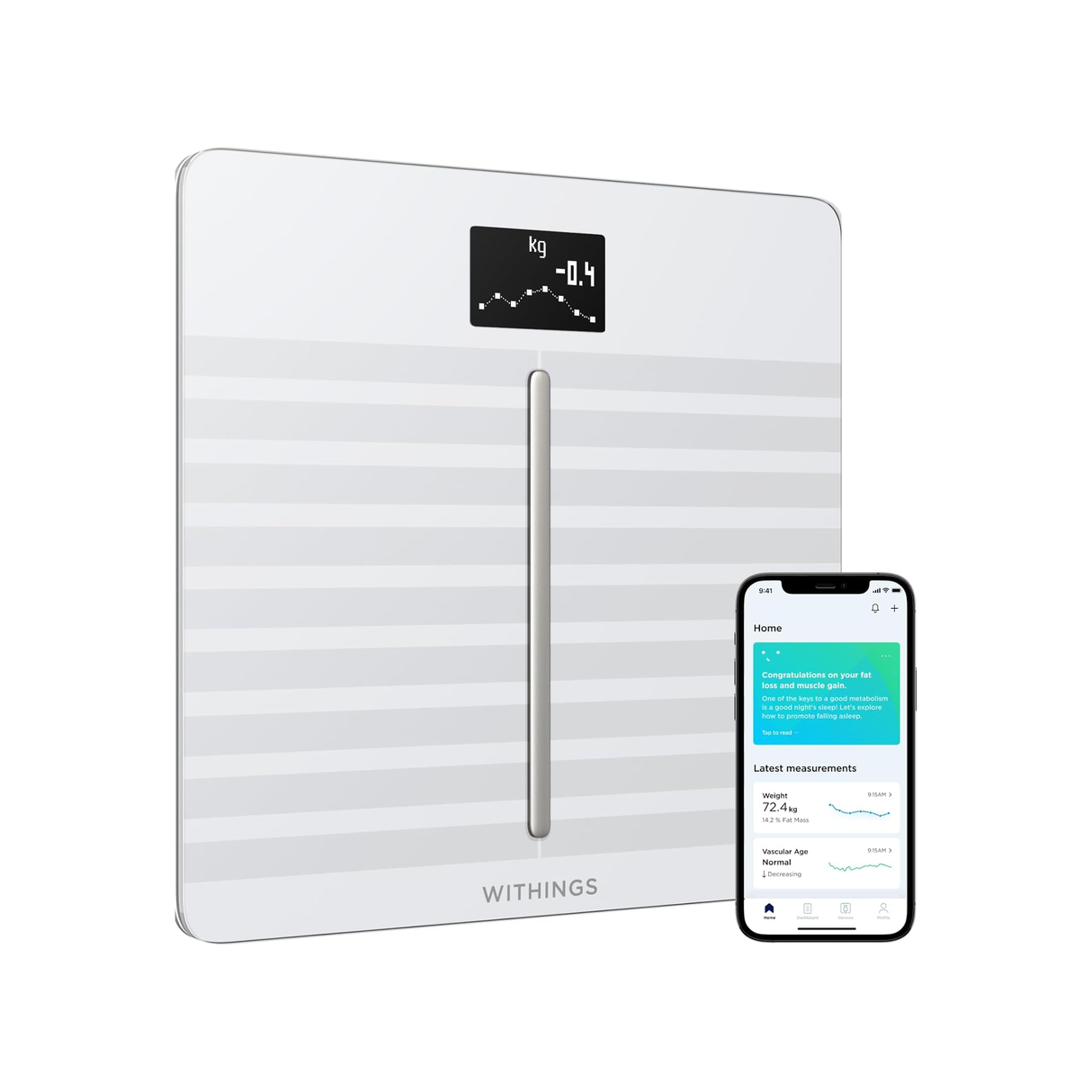Withings Body Cardio Bilancia Wi-Fi Smart - Salute Cardiaca & Composizione